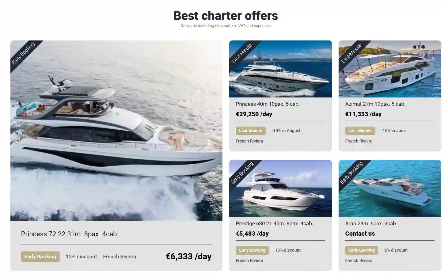 Find special offers and charter deal on Charter-deal.com