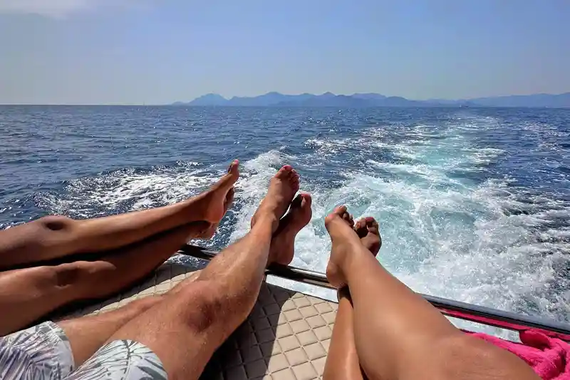 Happy Family Enjoying a Yacht Cruise