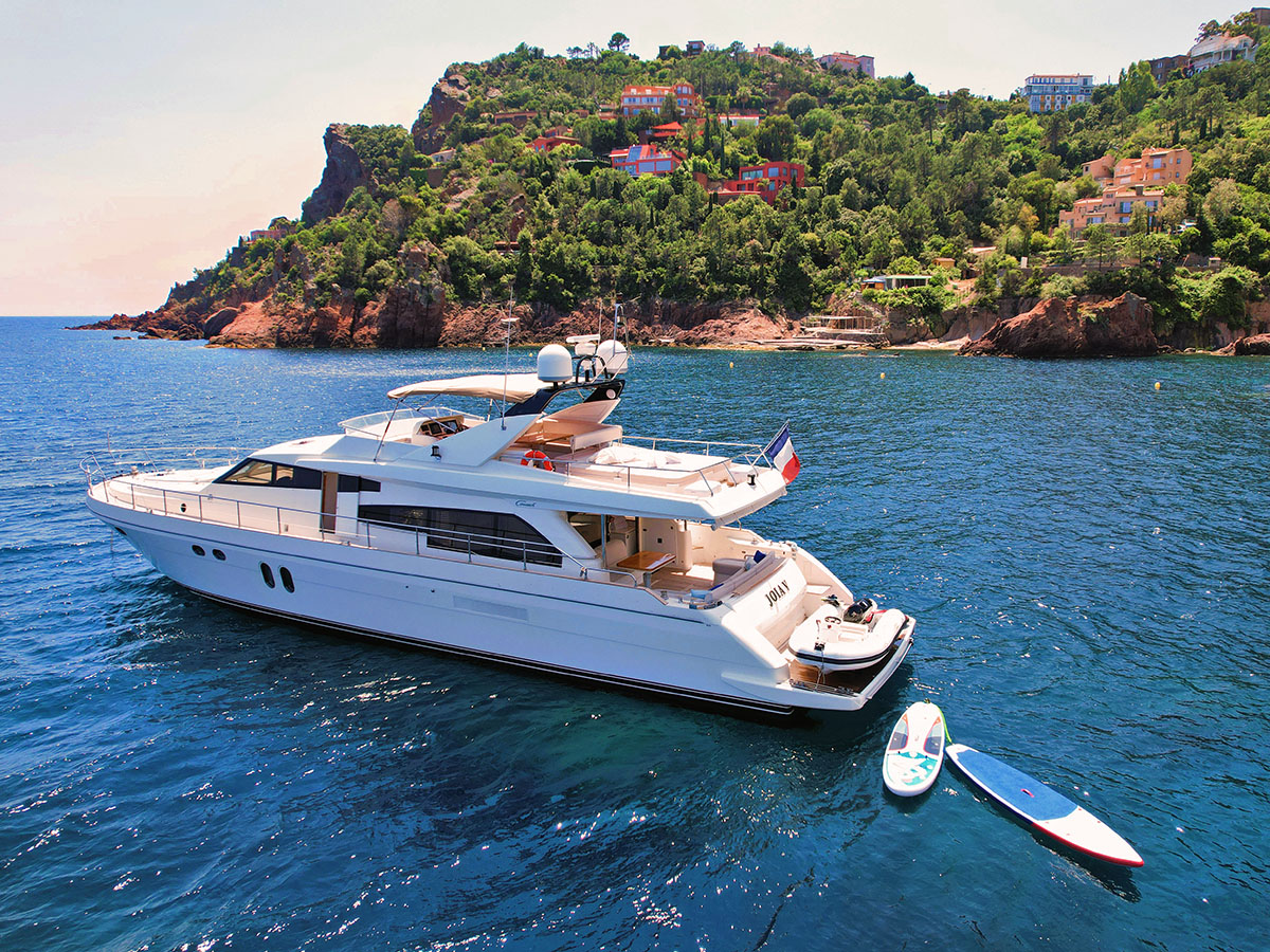 Cannes yacht charter on 22m Couach yacht