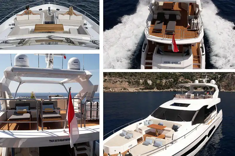Sunseeker boat rental offer
