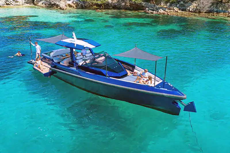 Wally 48 tender boat hire French Riviera